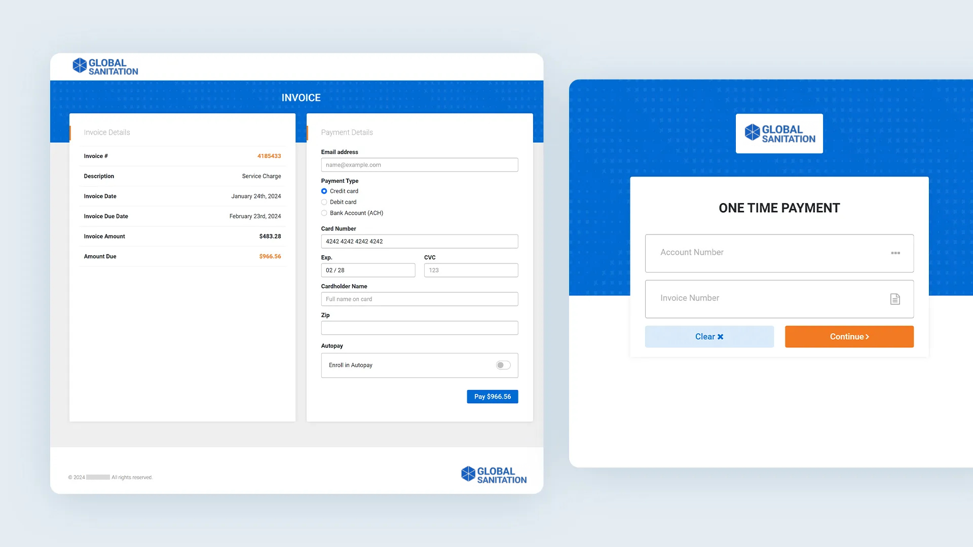 sanitation corporation payment portal