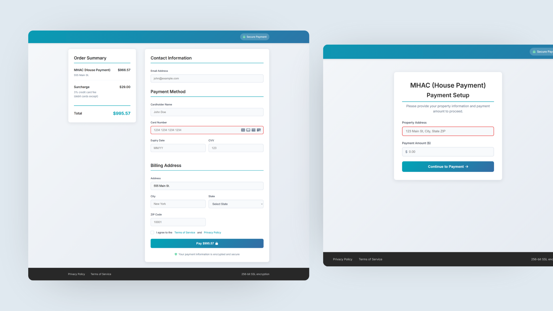 Payment Portal for Real Estate